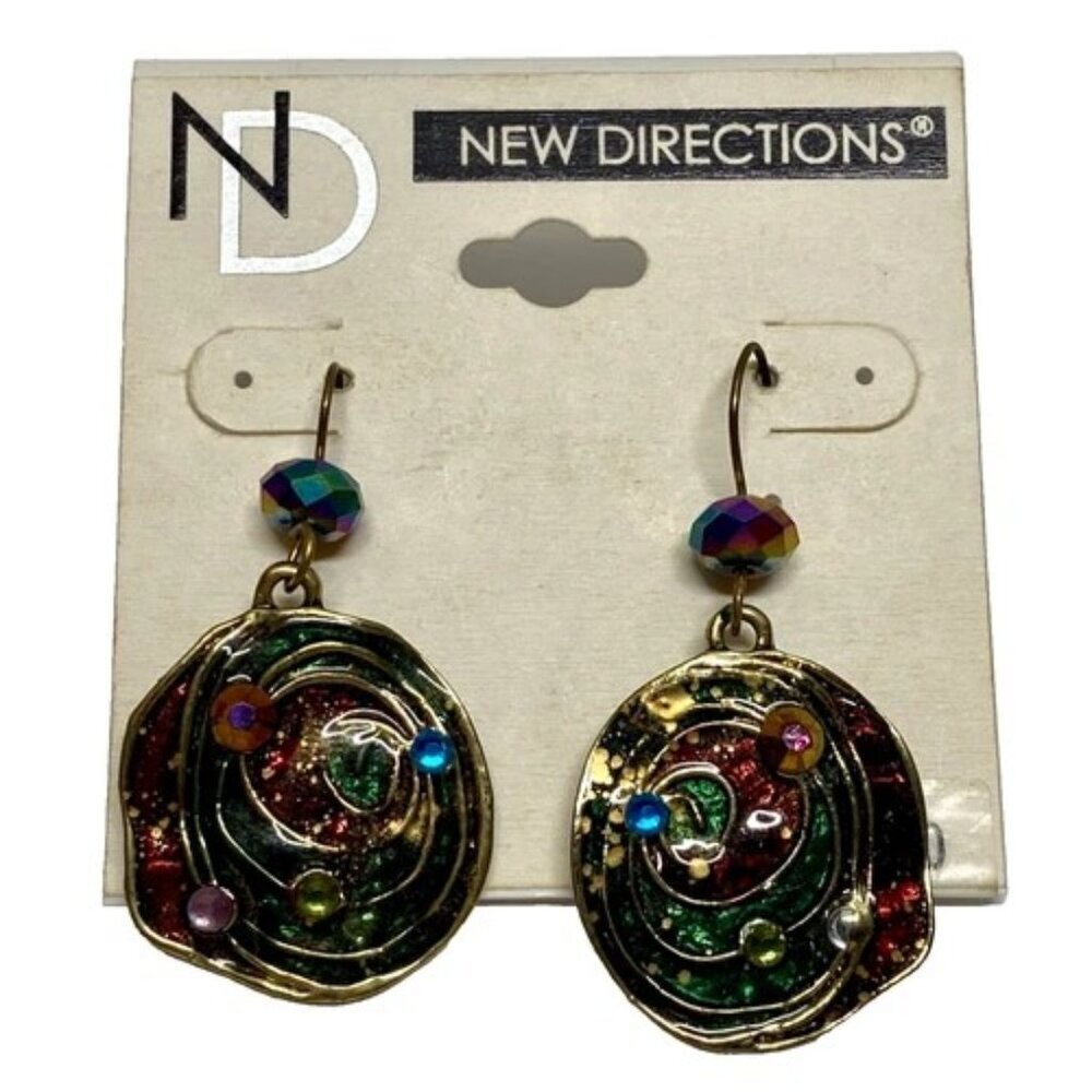 New‎ Directions Andromeda Earrings Women's Colorful Dangle Fashion Jewelry NWT